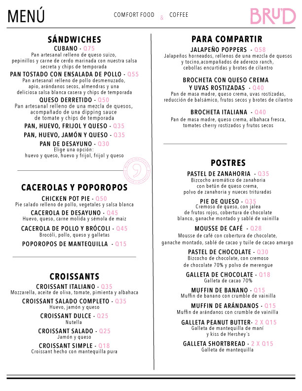 Menú en Español